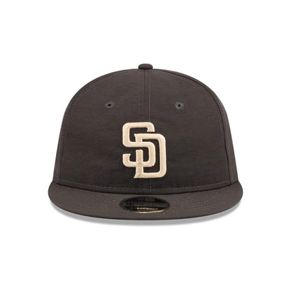 Pictured is this MLB Nylon San Diego Padres Retro Crown 9FIFTY cap in black. 3