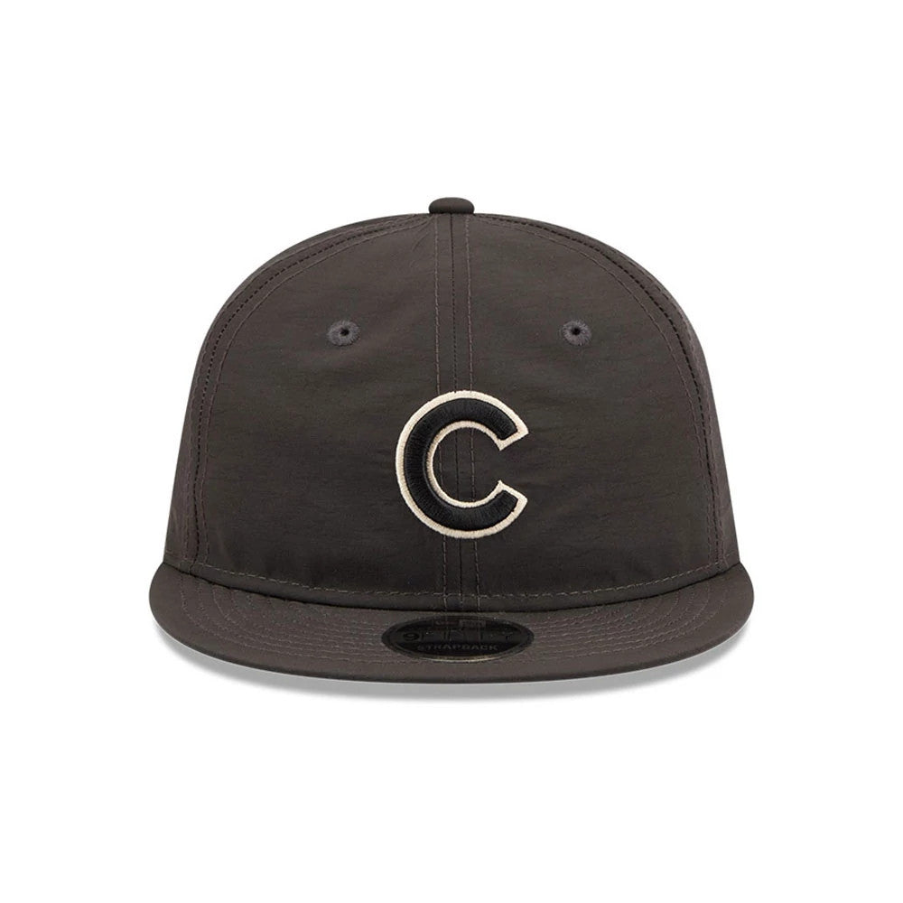Pictured is this MLB Nylon Chicago Cubs Retro Crown 9FIFTY cap in black. 3