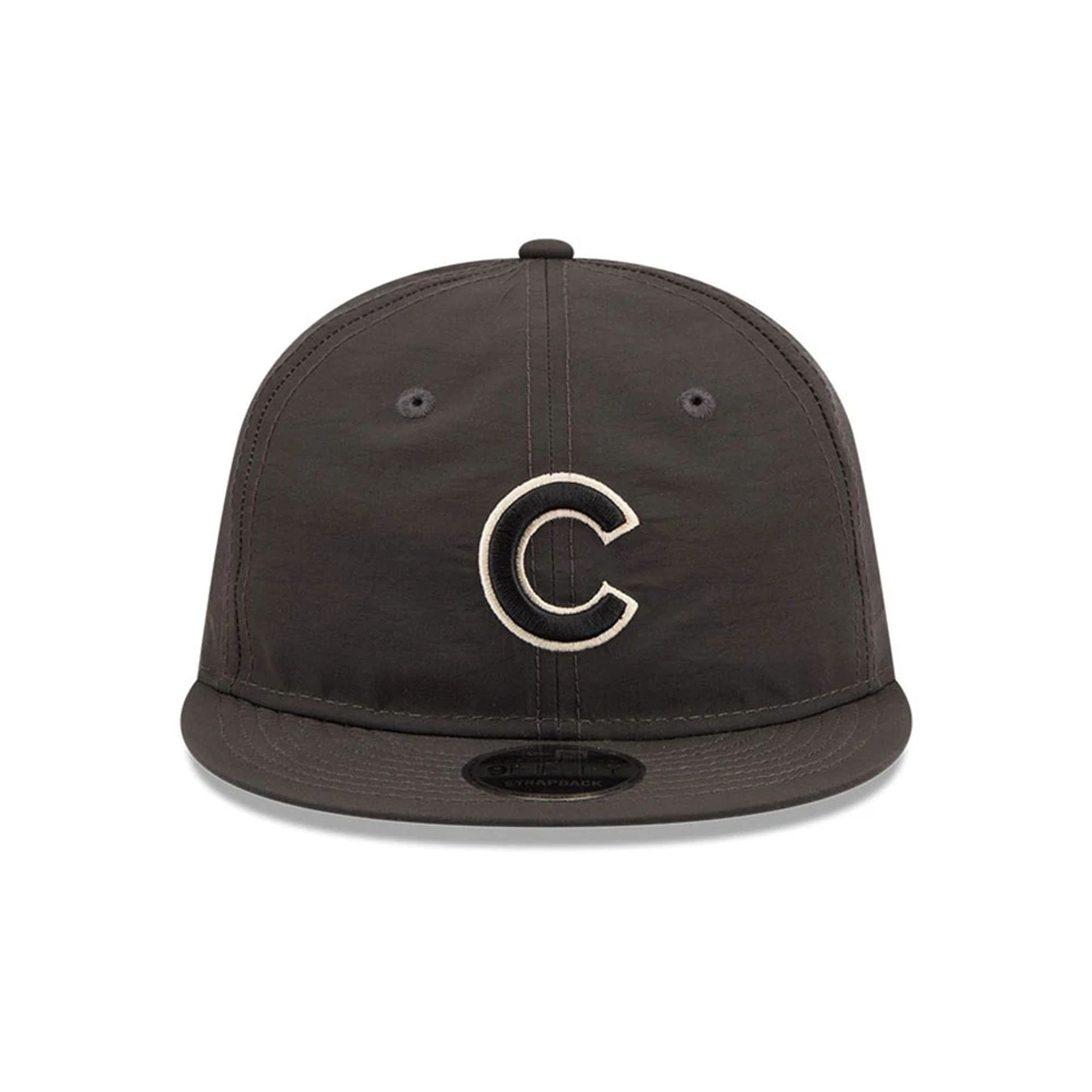 Pictured is this MLB Nylon Chicago Cubs Retro Crown 9FIFTY cap in black. 3