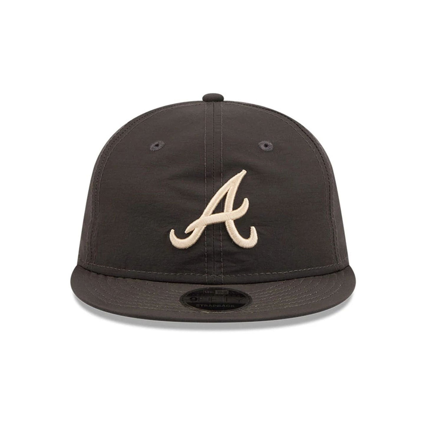 Pictured is this MLB Nylon Atlanta Braves Retro Crown 9FIFTY cap in black. 3