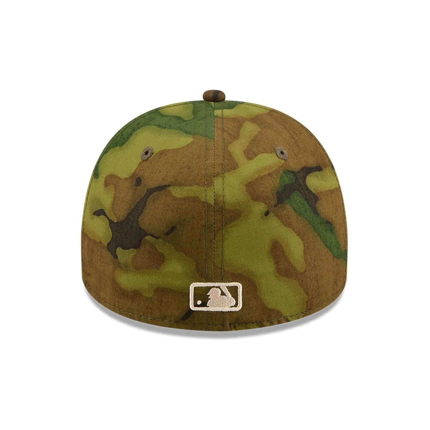 Pictured is this MLB Ripstop New York Yankees 59FORTY A-Frame Fitted cap in camo. 5