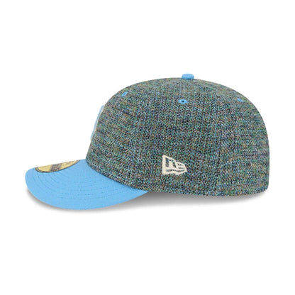 Pictured is this MLB Tweedy Cotton Boston Red Sox 59FIFTY Fitted cap in pastel blue. 5