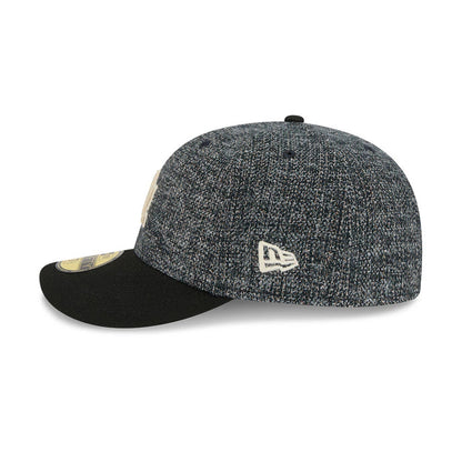 Pictured is this MLB Tweedy Cotton LA Dodgers 59FIFTY Fitted cap in black. 5