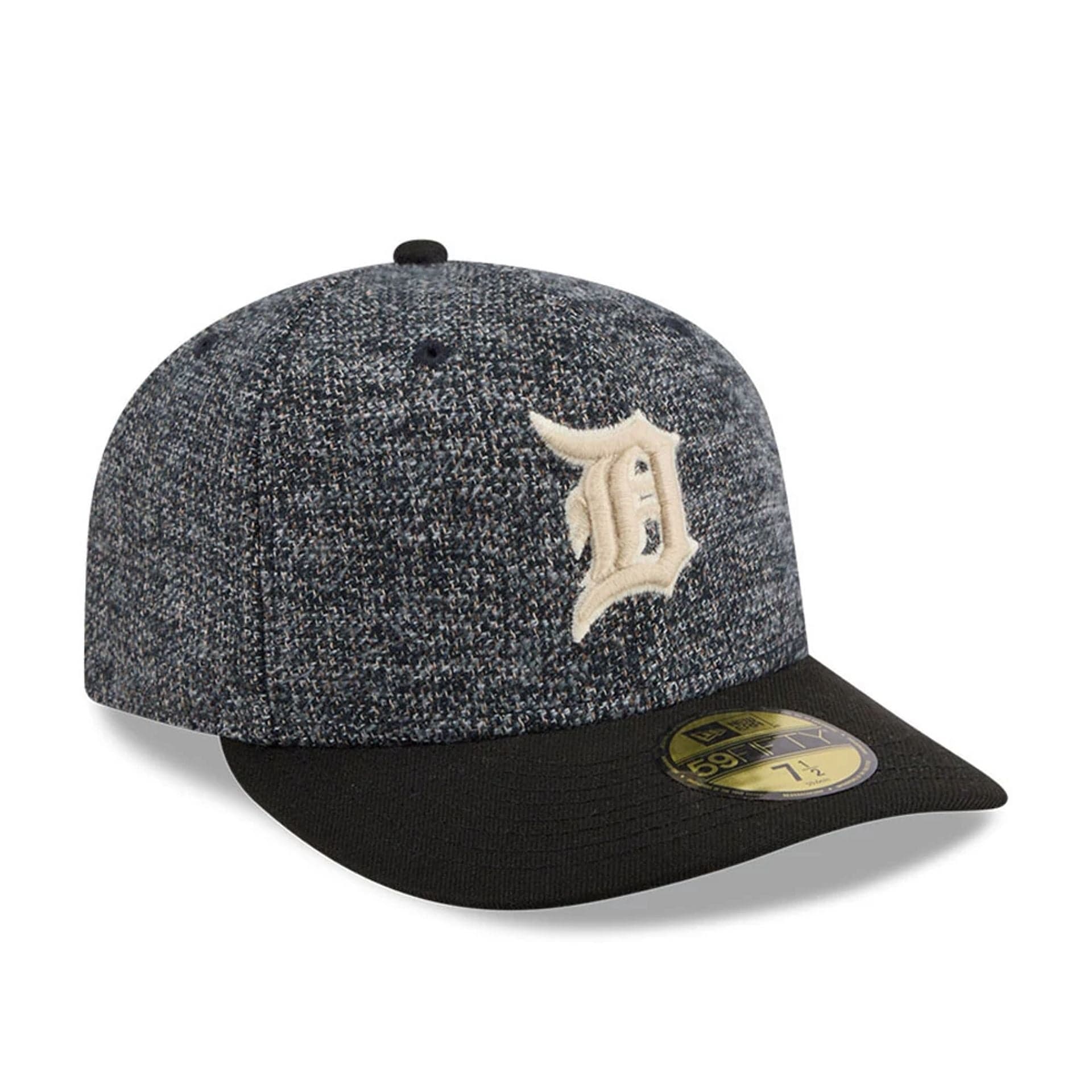 Pictured is this MLB Tweedy Cotton Detroit Tigers 59FIFTY Fitted cap in black. 4