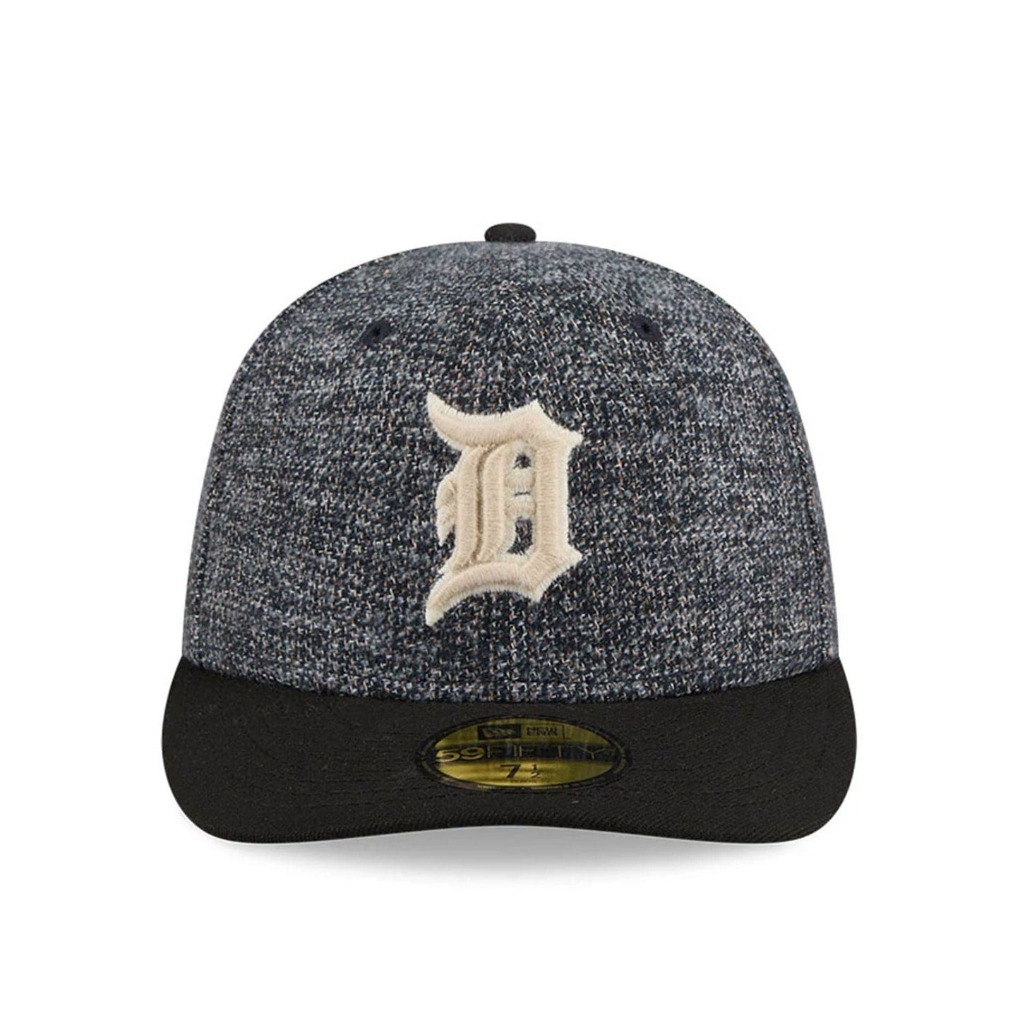 Pictured is this MLB Tweedy Cotton Detroit Tigers 59FIFTY Fitted cap in black. 3