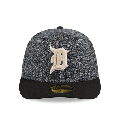 Pictured is this MLB Tweedy Cotton Detroit Tigers 59FIFTY Fitted cap in black. 3