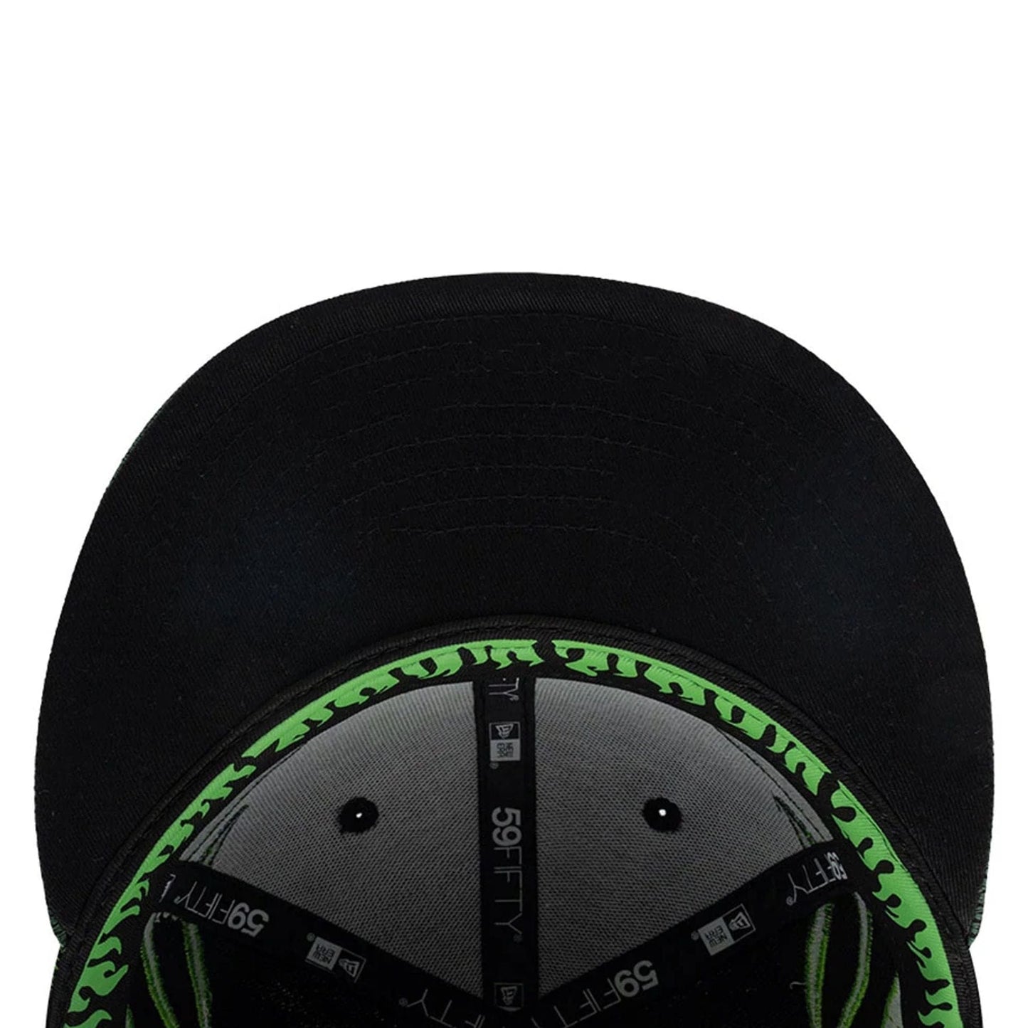 Pictured is this New Era Flame 59FIFTY Fitted cap in black. 2