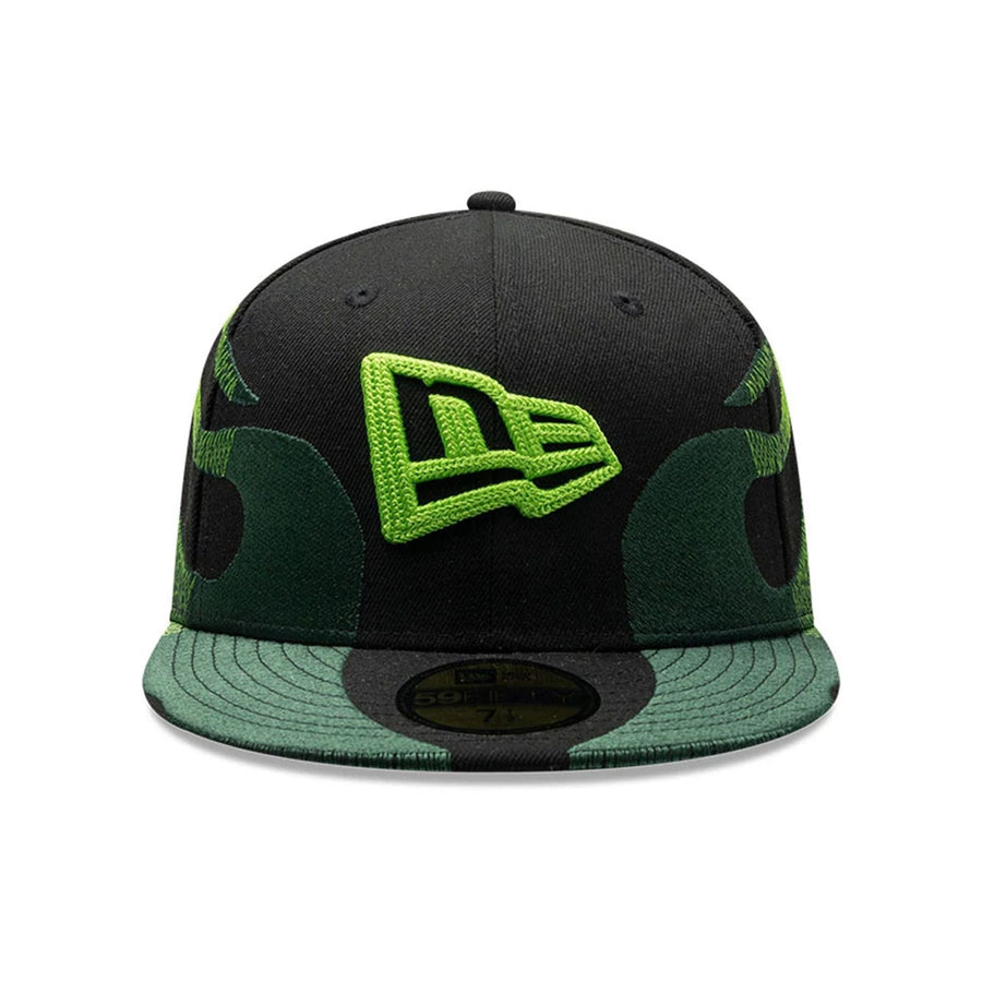 Pictured is this New Era Flame 59FIFTY Fitted cap in black. 3