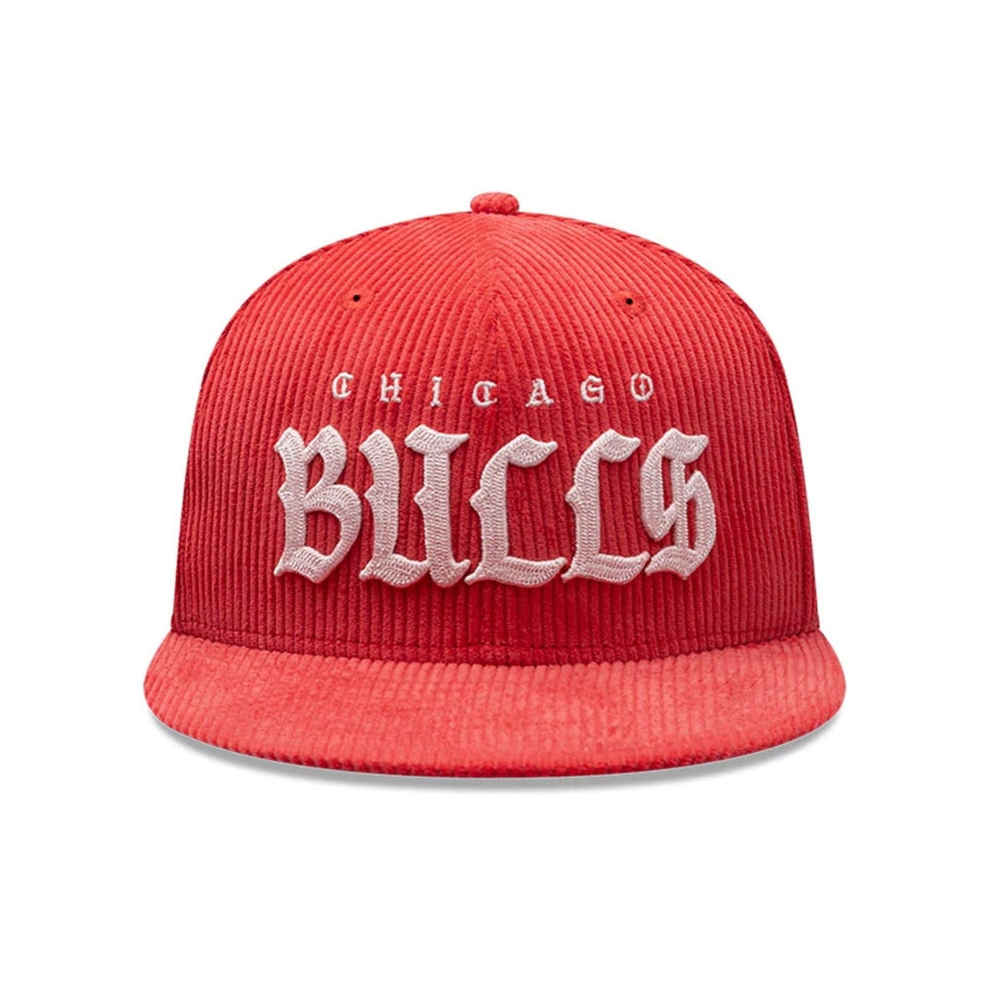 Pictured is this NBA Old English Chicago Bulls 9FIFTY Snapback cap in red. 2