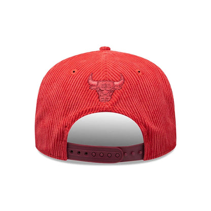Pictured is this NBA Old English Chicago Bulls 9FIFTY Snapback cap in red. 4