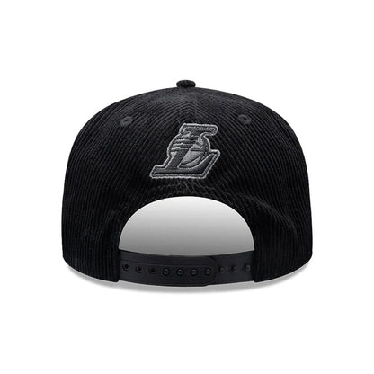Pictured is this NBA Old English LA Lakers 9FIFTY Snapback cap in black. 4
