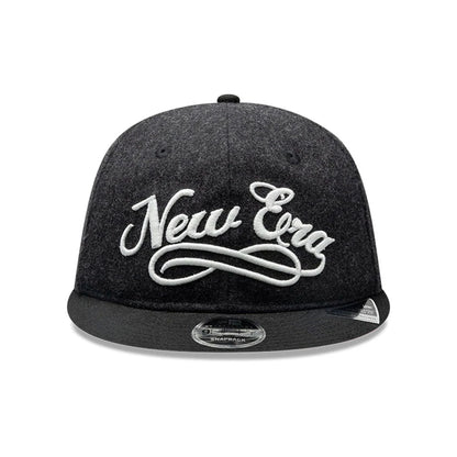Pictured is this New Era Melton Wool Retro Crown 9FIFTY cap in black. 2