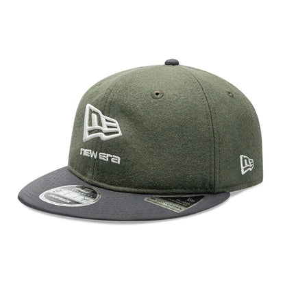 Pictured is this New Era Melton Wool Retro Crown 9FIFTY cap in dark grey. 1