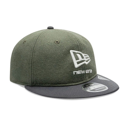 Pictured is this New Era Melton Wool Retro Crown 9FIFTY cap in dark grey. 3