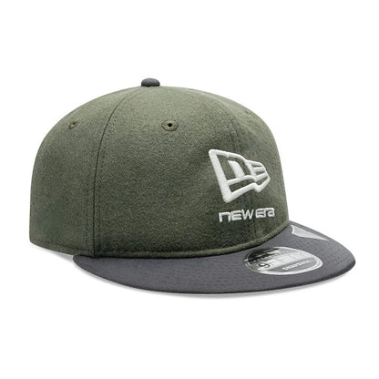 Pictured is this New Era Melton Wool Retro Crown 9FIFTY cap in dark grey. 3