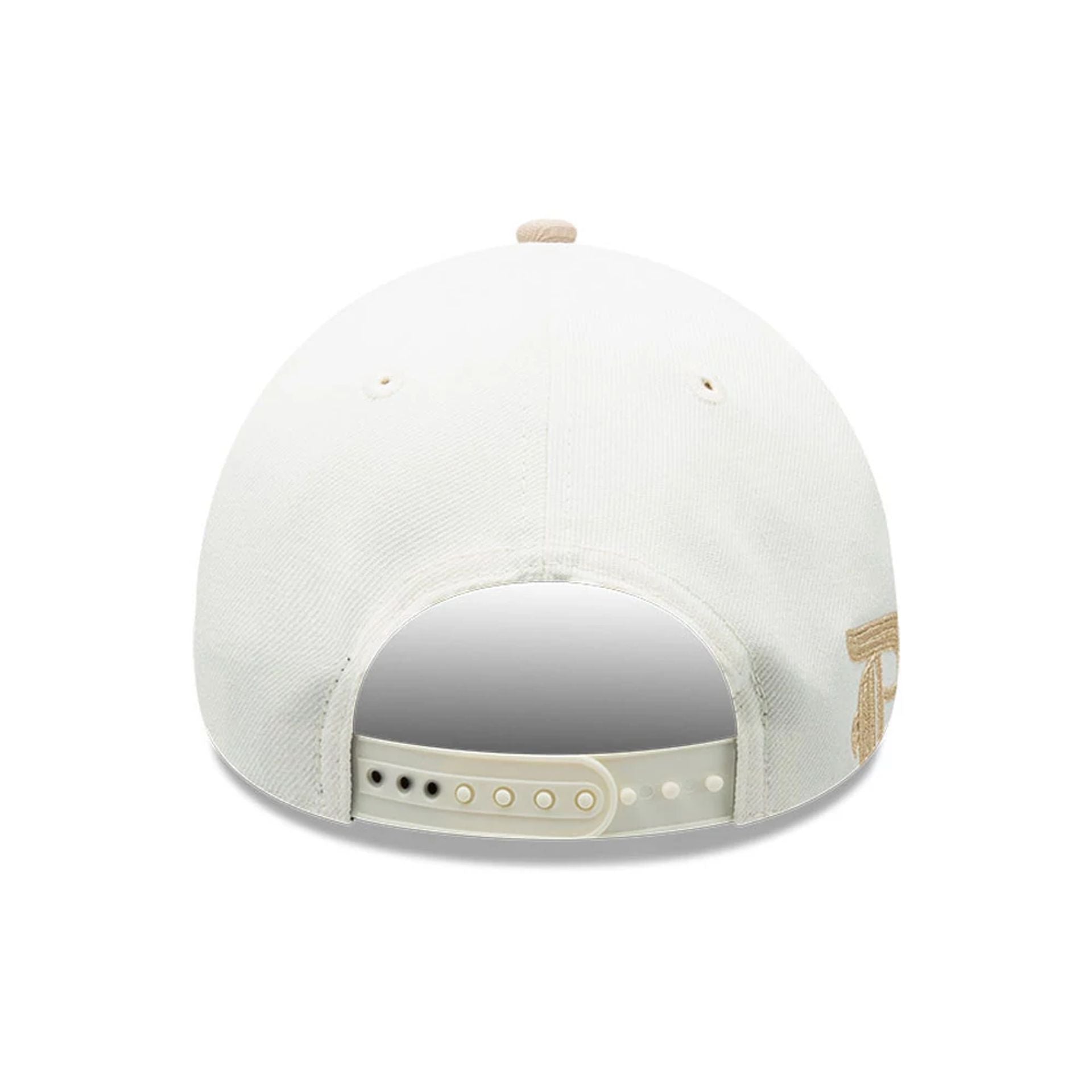 Pictured is this MLB Gothic Script LA Dodgers 9FORTY A-Frame cap in white. 5