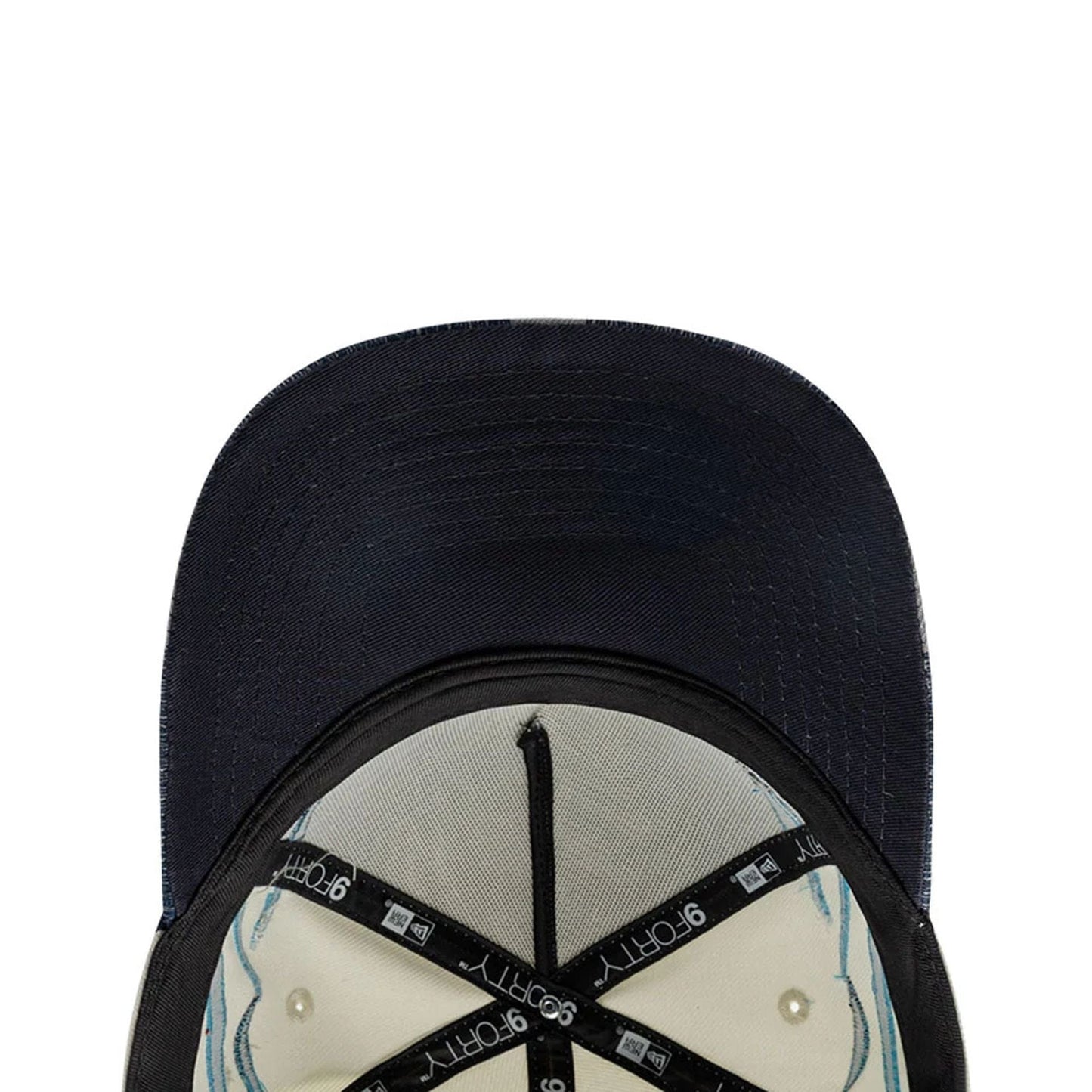 Pictured is this MLB Flame New York Yankees 9FORTY A-Frame cap in Cream. 2