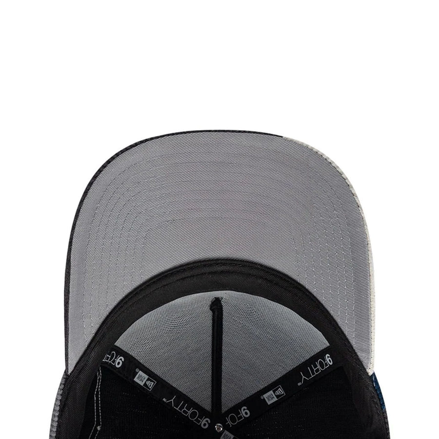 Pictured is this New Era Patchwork 9FORTY A-Frame cap in black. 6
