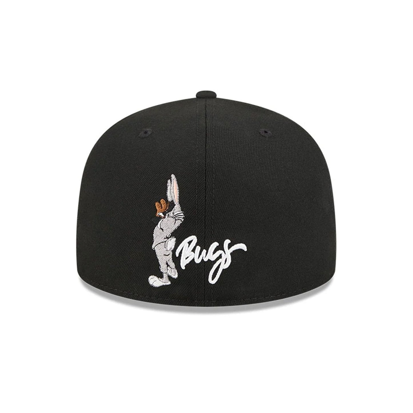 Pictured is this MLB X Looney Tunes Bugs Bunny Chicago White Sox 59FIFTY Fitted cap in black. 3