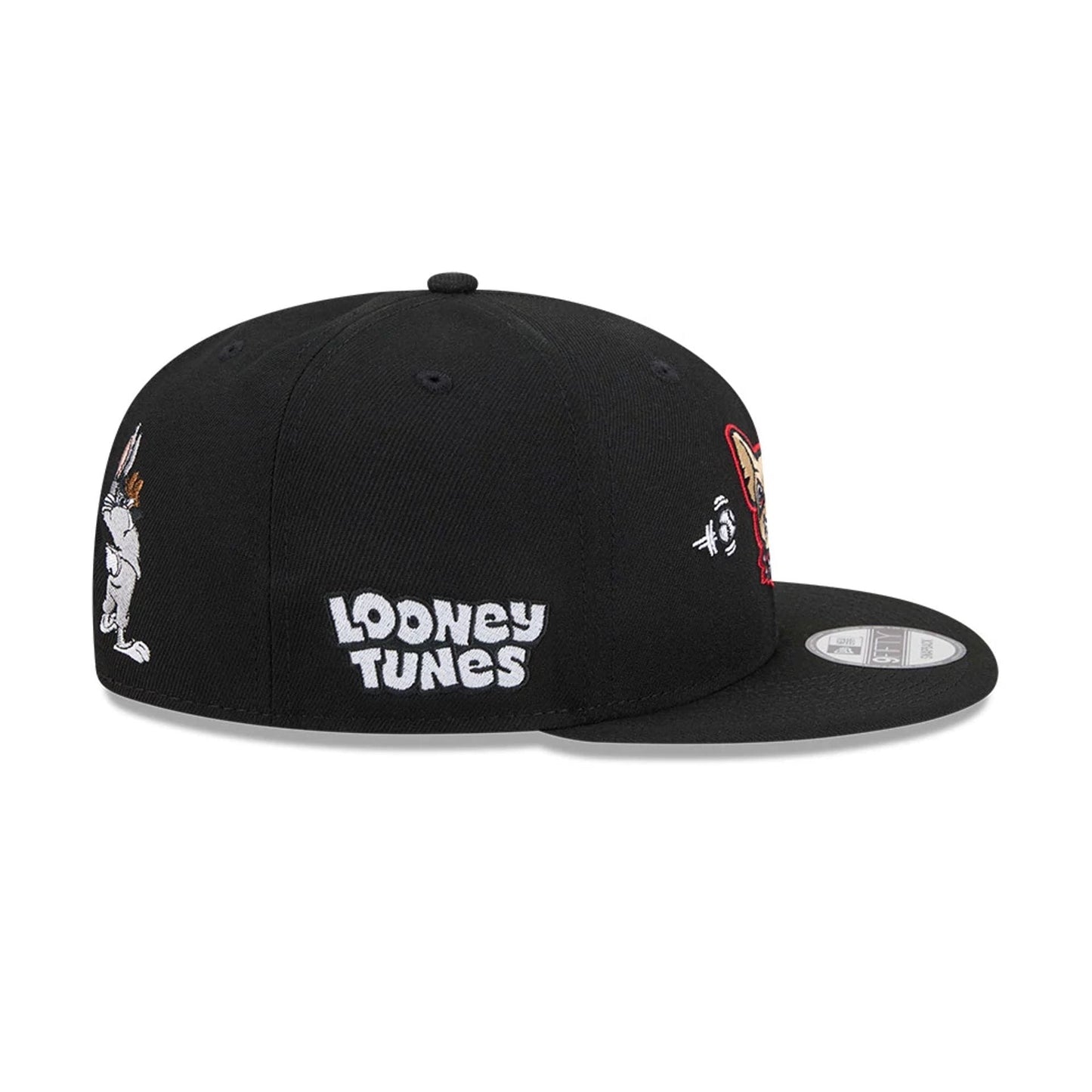 Pictured is this MiLB X Looney Tunes Bugs Bunny El Paso Chihuahuas 9FIFTY Snapback Adjustable cap in black. 6