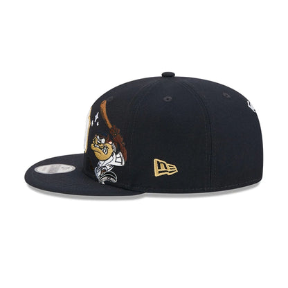 Pictured is this MLB X Looney Tunes Taz New York Yankees 9FIFTY Snapback Adjustable cap in navy. 6