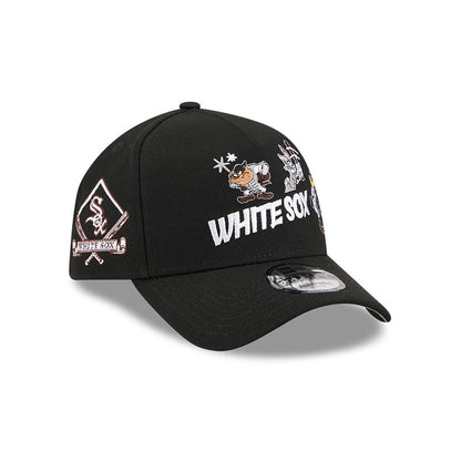 Pictured is this MLB X Looney Tunes Chicago White Sox 9FORTY A-Frame Adjustable cap in black. 1