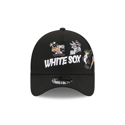 Pictured is this MLB X Looney Tunes Chicago White Sox 9FORTY A-Frame Adjustable cap in black. 3
