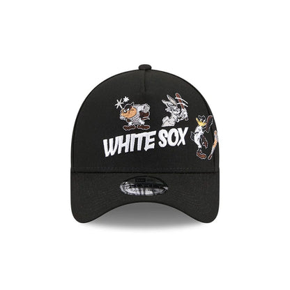 Pictured is this MLB X Looney Tunes Chicago White Sox 9FORTY A-Frame Adjustable cap in black. 3