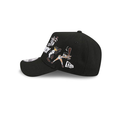 Pictured is this MLB X Looney Tunes Chicago White Sox 9FORTY A-Frame Adjustable cap in black. 7