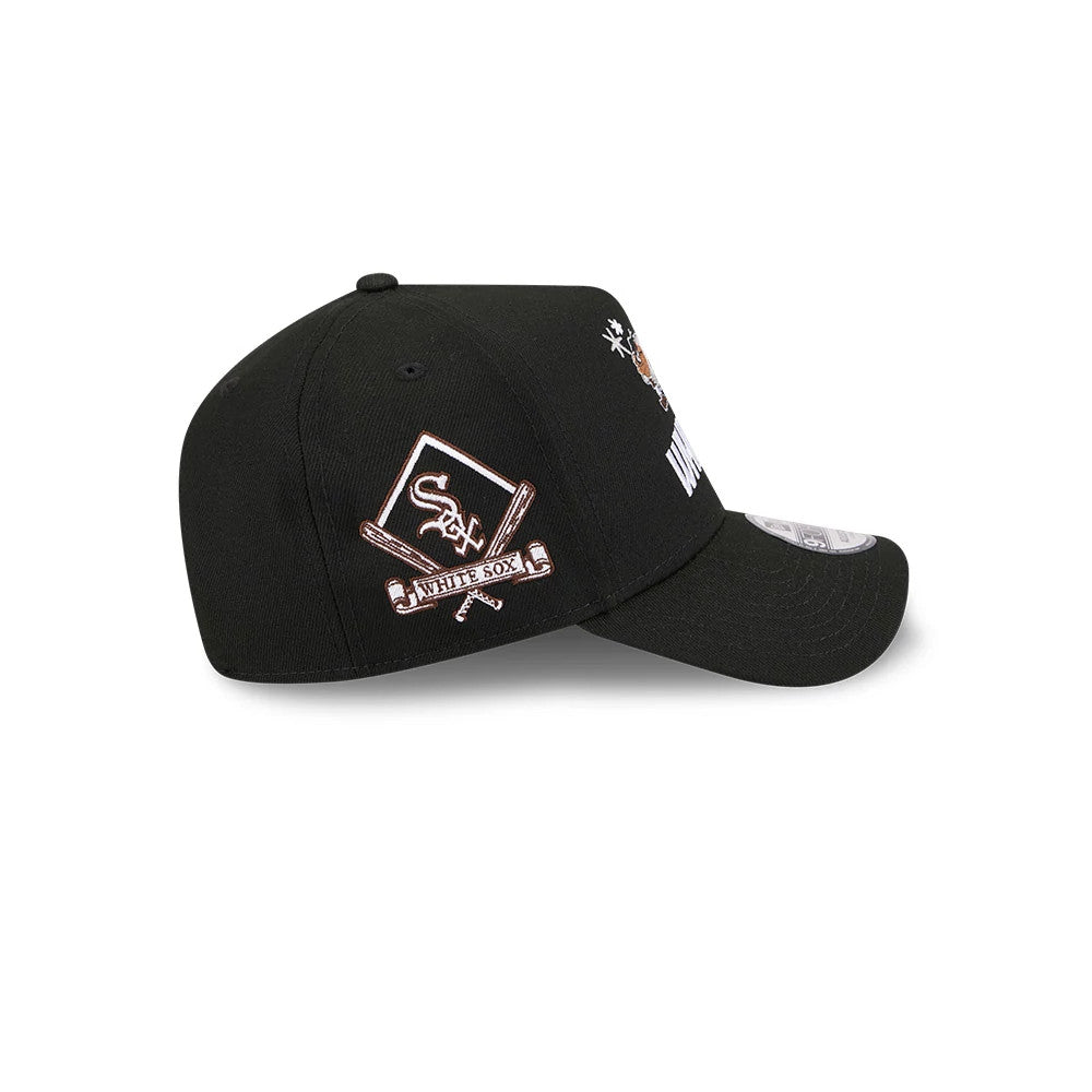 Pictured is this MLB X Looney Tunes Chicago White Sox 9FORTY A-Frame Adjustable cap in black. 6