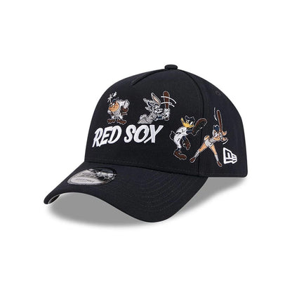 Pictured is this MLB X Looney Tunes Boston Red Sox 9FORTY A-Frame Adjustable cap in navy. 1