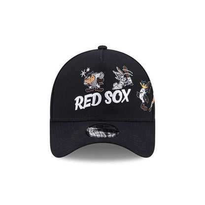 Pictured is this MLB X Looney Tunes Boston Red Sox 9FORTY A-Frame Adjustable cap in navy. 3