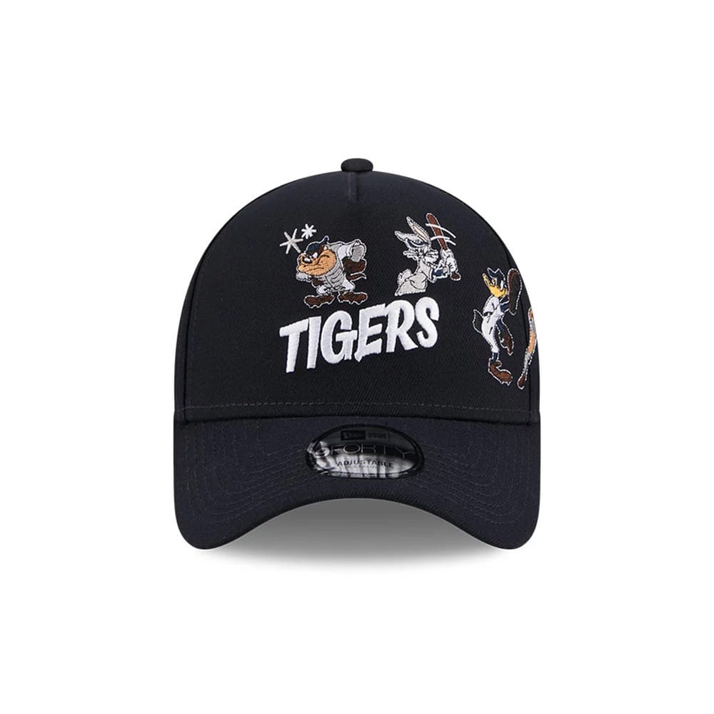 Pictured is this MLB X Looney Tunes Detroit Tigers 9FORTY A-Frame Adjustable cap in navy. 3