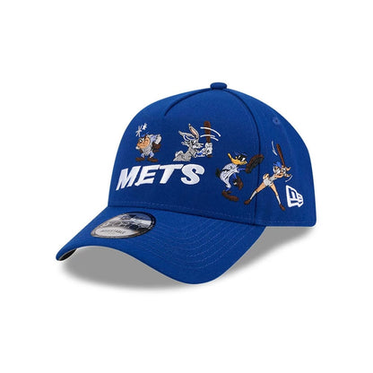 Pictured is this MLB X Looney Tunes New York Mets 9FORTY A-Frame Adjustable cap in blue. 1
