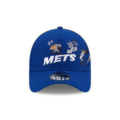 Pictured is this MLB X Looney Tunes New York Mets 9FORTY A-Frame Adjustable cap in blue. 3