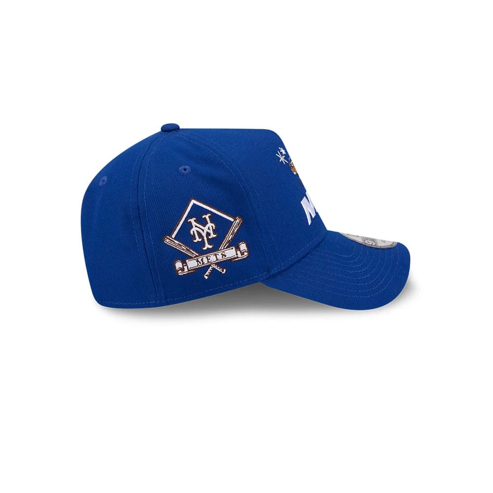 Pictured is this MLB X Looney Tunes New York Mets 9FORTY A-Frame Adjustable cap in blue. 6
