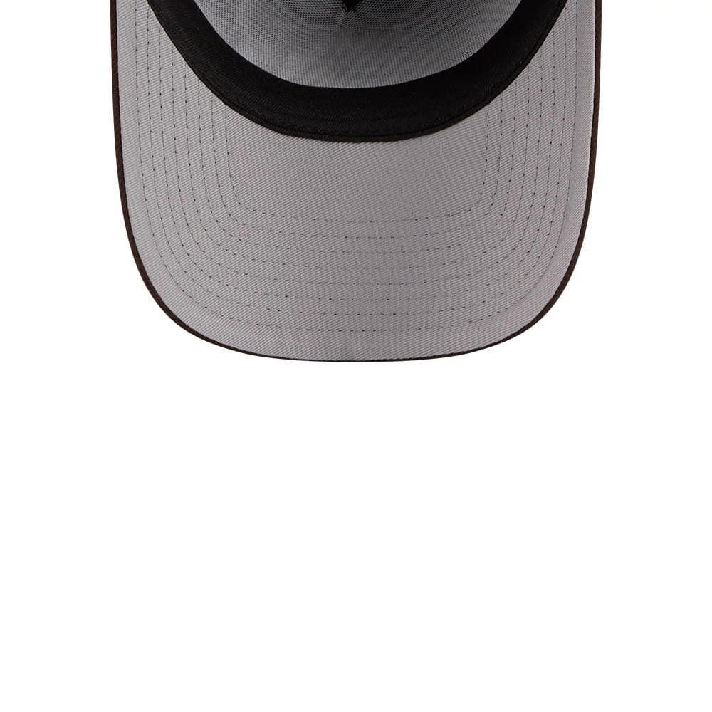 Pictured is this MLB X Looney Tunes San Diego Padres 9FORTY A-Frame Adjustable cap in dark brown. 2