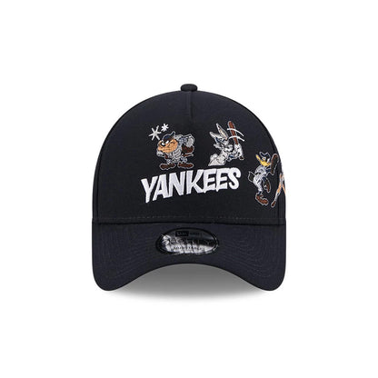 Pictured is this MLB X Looney Tunes New York Yankees 9FORTY A-Frame Adjustable cap in navy. 3