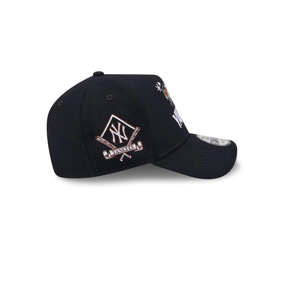 Pictured is this MLB X Looney Tunes New York Yankees 9FORTY A-Frame Adjustable cap in navy. 7