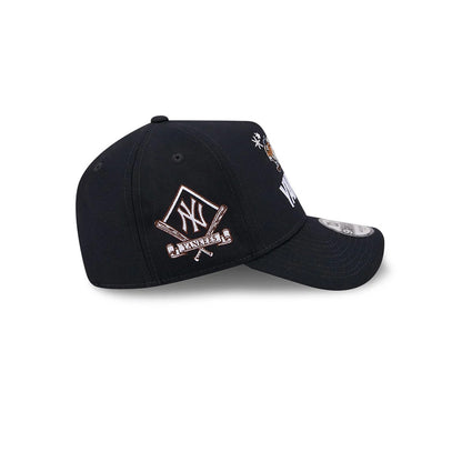 Pictured is this MLB X Looney Tunes New York Yankees 9FORTY A-Frame Adjustable cap in navy. 7