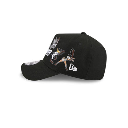 Pictured is this MiLB X Looney Tunes Albuquerque Isotopes 9FORTY A-Frame Adjustable cap in black. 7