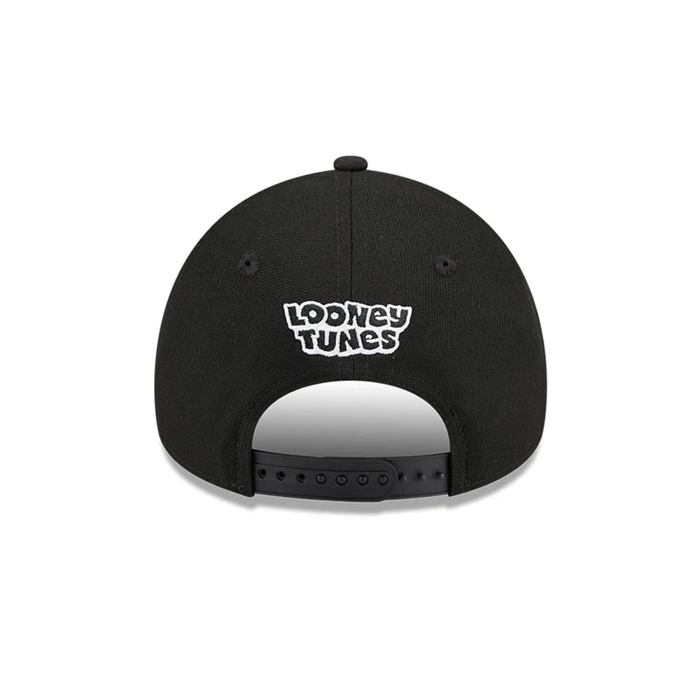 Pictured is this MiLB X Looney Tunes Albuquerque Isotopes 9FORTY A-Frame Adjustable cap in black. 5