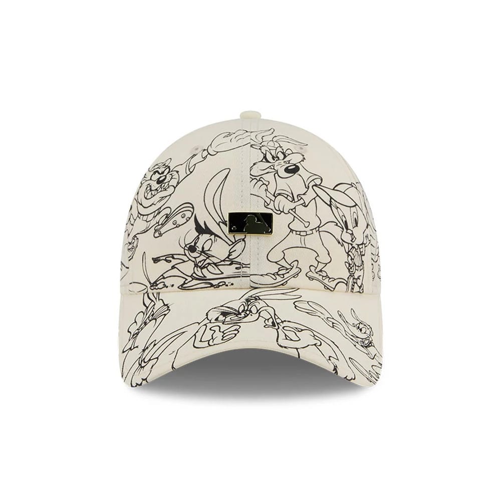 Pictured is this MLB X Looney Tunes MLB Logo Casual Classic Adjustable cap in white. 2
