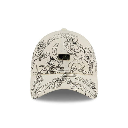 Pictured is this MLB X Looney Tunes MLB Logo Casual Classic Adjustable cap in white. 2