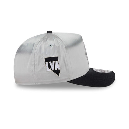 Pictured is this WNBA Draft 2026 Las Vegas Aces 9FIFTY A-Frame Snapback cap in silver. 4