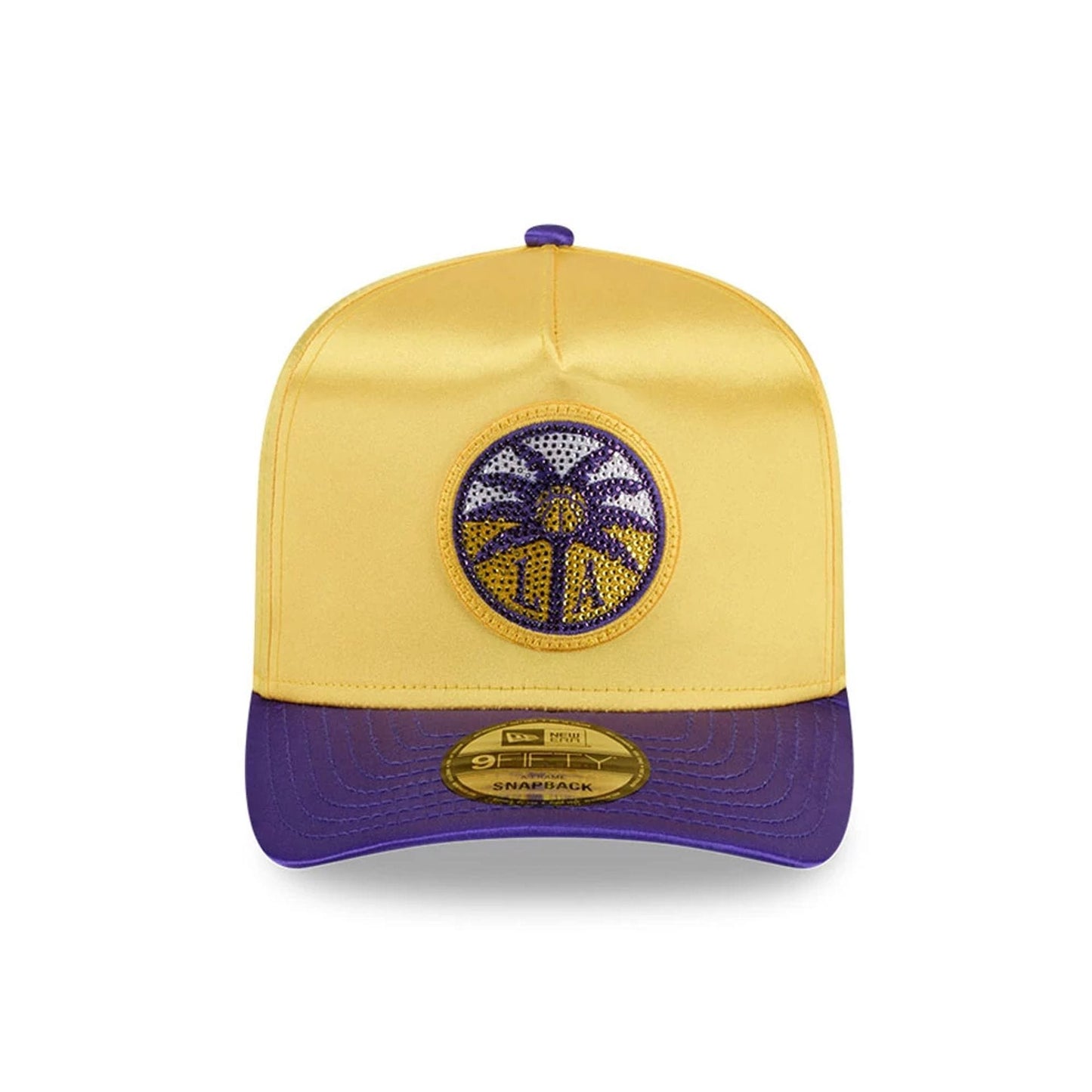 Pictured is this WNBA Draft 2026 Los Angeles Sparks 9FIFTY A-Frame Snapback cap in yellow. 3