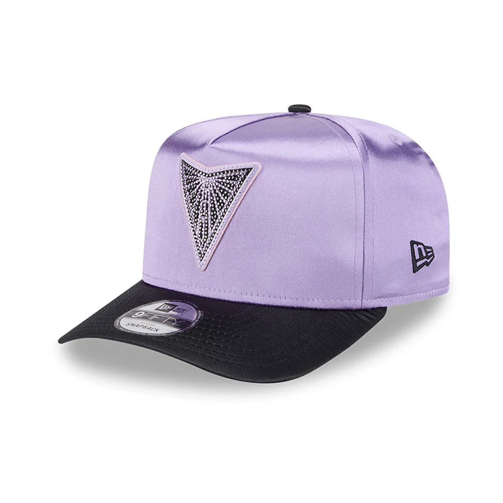 Pictured is this WNBA Draft 2026 Golden State Valkyries 9FIFTY A-Frame Snapback cap in pastel purple. 4