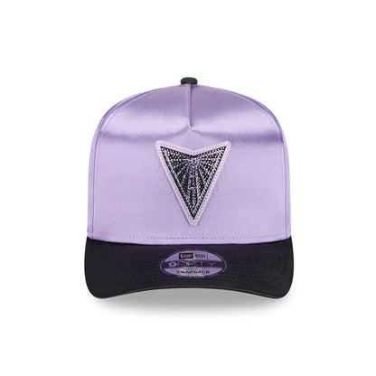 Pictured is this WNBA Draft 2026 Golden State Valkyries 9FIFTY A-Frame Snapback cap in pastel purple. 3