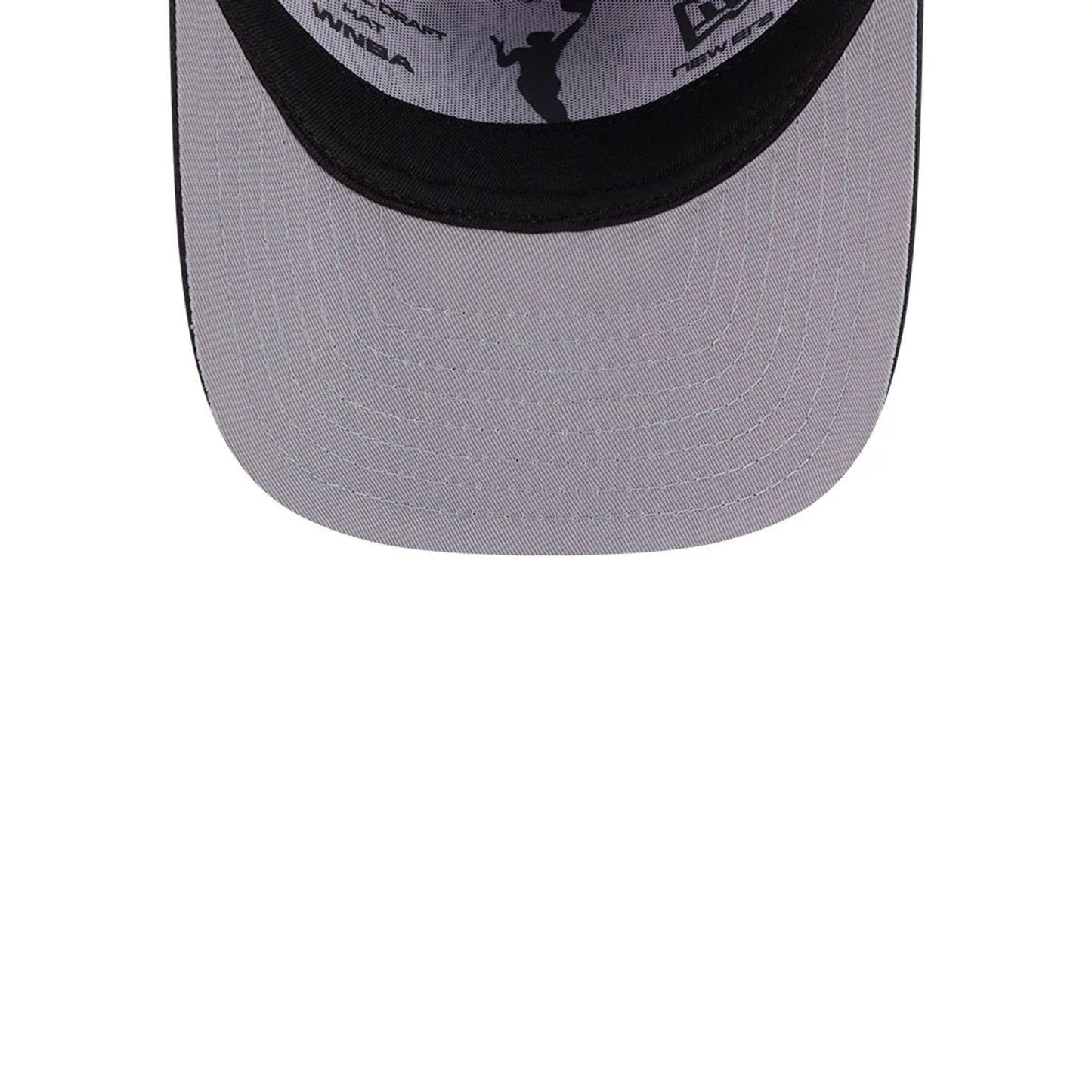 Pictured is this WNBA Draft 2026 Golden State Valkyries 9FIFTY A-Frame Snapback cap in pastel purple. 2