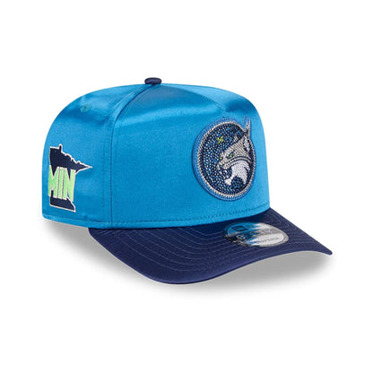 Pictured is this WNBA Draft 2026 Minnesota Lynx 9FIFTY A-Frame Snapback cap in blue. 1